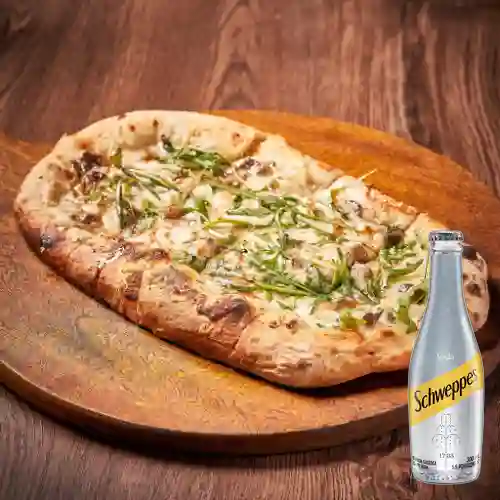 Combo Pizzeta de Res + Schweppes Soda 300ml