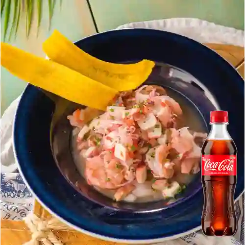 Combo Ceviche Capitán + Coca Cola Original 400 ml