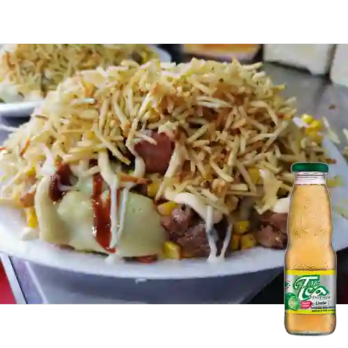 Mazorcada Tres Carnes +Mr Tea Té Verde Limón 300ml