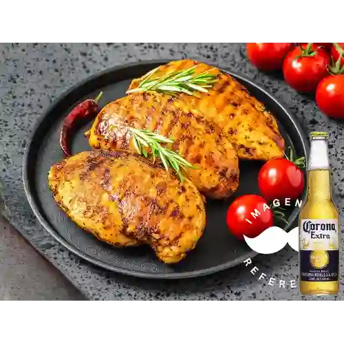 Combo Filete de Pollo + Cerveza Corona Bot. 355ml