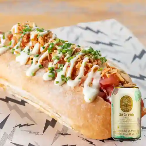 Combo Hot Dog + Club Colombia Dorada 330ml