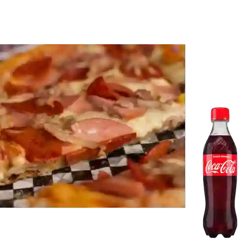 Combo Pizza Carnes Personal +Cocacola Orig 400ml