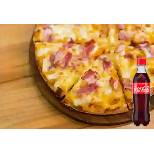 Combo Pizza Hawaiana Pequeña +Cocacola Orig 400ml