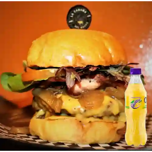 Combo Hamburguesa Prime + Quatro Original 400ML