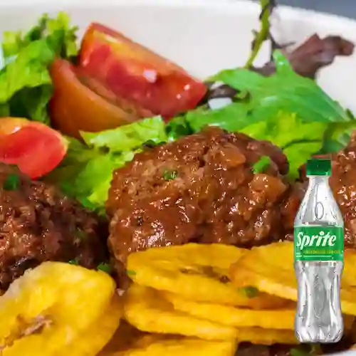 Poke Bowl Albóndigas Napolitana + Sprite Org 400ml