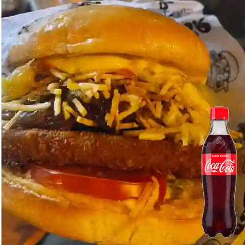 Hamburguesa Tradicional Mixta +Cocacola Org 400ml