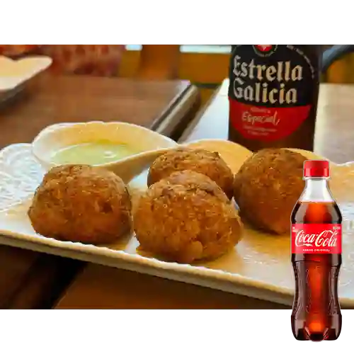Combo Croquetas de Camarón + Coca Cola Original 400 ml