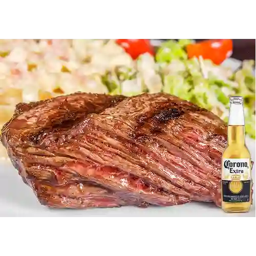 Combo Combinado  Bife de Vacio + Corona 350 ml