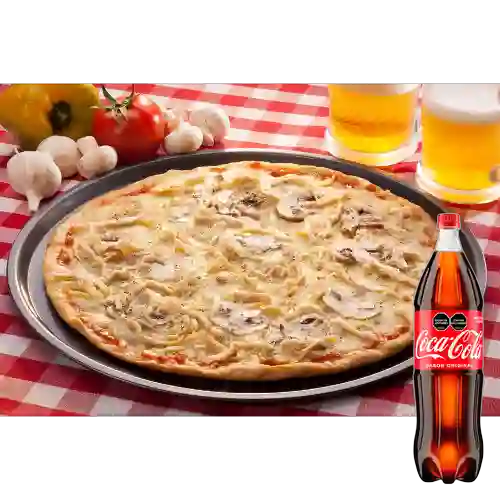 Combo Pizza Pollo&Champiñón +Cocacola Orig 1.5l