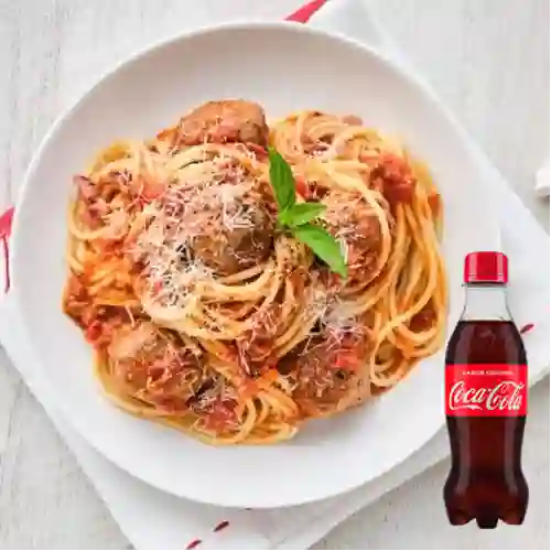 Combo Albondigas a la Napolitana +Cocacola Orig 250ml