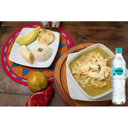 Ajiaco c/ Pollo Solo Sábados +Agua Brisa S/gas 600ml