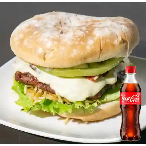 Combo Hamburguesa de Res + Coca-Cola Original 400ml