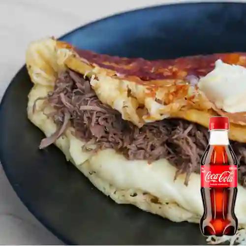 Combo Cachapa la Pelua + Coca Cola Original 250ML