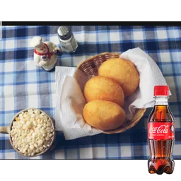 Combo Arepa Dulce c/ Queso +Cocacola Orig 250ml