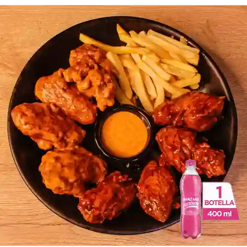 Combo 8 Alitas + Postobón Manzana 400 ml