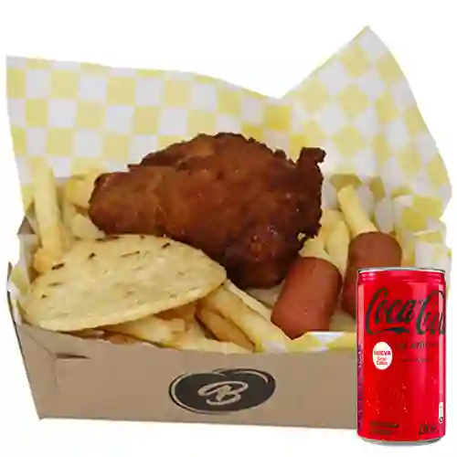 Combo Bombobatatas Salchichas +Cocacola S/az 235ML