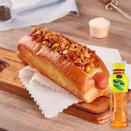 Combo Perro Caliente Ranchero + Fuze Tea Limón 400ML