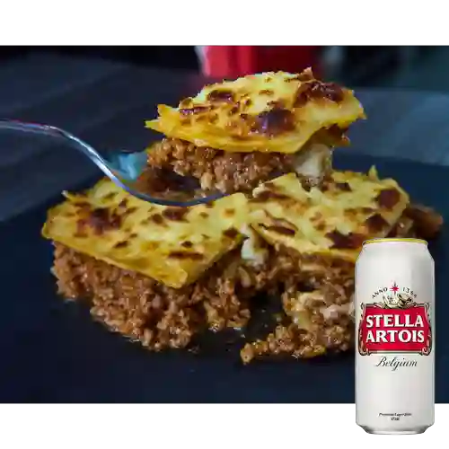 Combo Boloñesa Mediana + Stella Artois