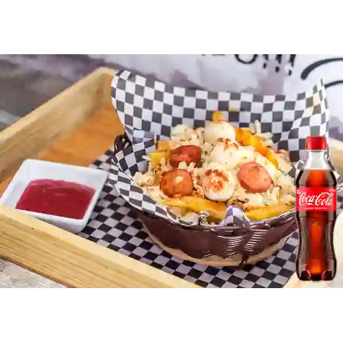 Combo Salchipapa Budare + Coca Cola Original 400 ml
