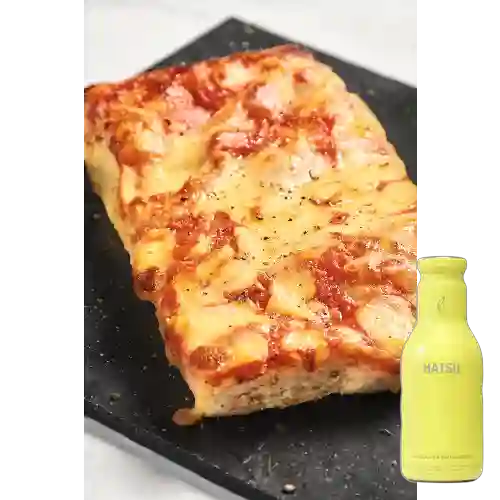 Combo Pizza en Focaccia. + Hatsu Amarillo 400 ml