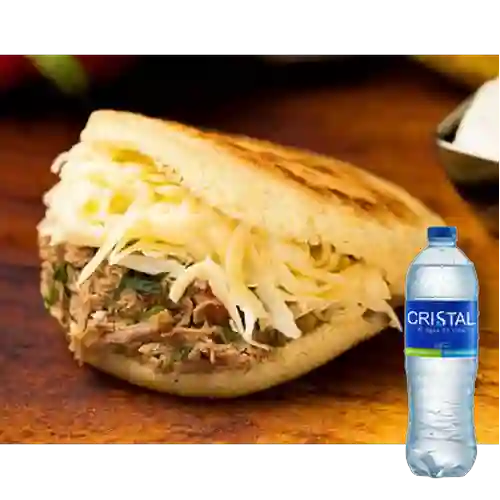 Combo Arepa Mixta + Agua Cristal