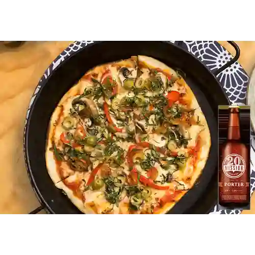 Combo Pizza Del Huerto + 20 Mission Porter 330 ml