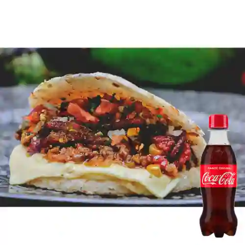 Combo Arepa Paisa Mediana +Cocacola Orig 250ml