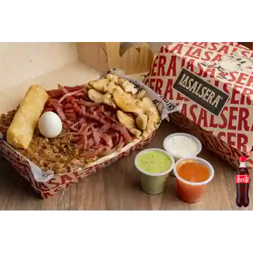 Combo Salchipapas La Salsera +Cocacola Orig 400ml