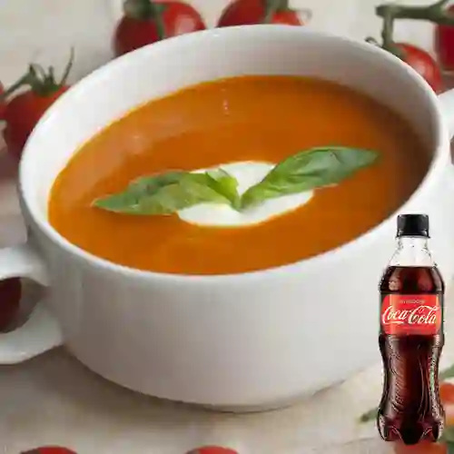 Combo Crema de Tomate + Coca-Cola Sin Azúcar