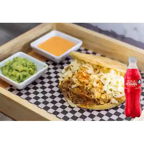 Combo Arepa Mixta + Kola Román Original 400ML