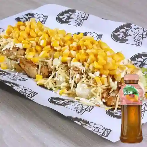 Combo Mazorcada de la Casa + Fuze Tea Durazno 300 ml