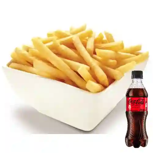 Combo Papitas Fritas + Coca Cola Sin Azúcar 400 ml