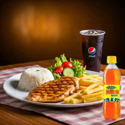 Combo Pechuga a la Plancha + Colombiana 350 ml