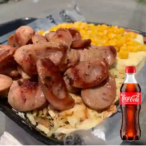 Combo Salchipapa Chorisalchi +Cocacola Orig 400ml