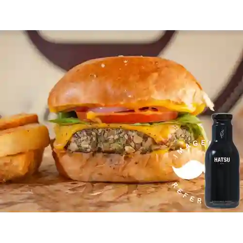 Hamburguesa Nutibara Vegetariana +Hatsu Negro 400ml