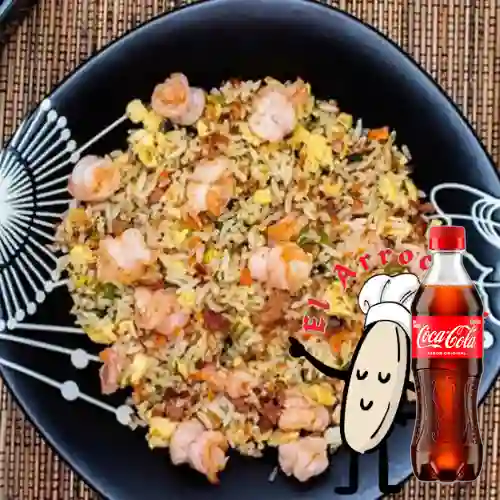 Combo Yakimeshi de Camarones +Cocacola Orig 400ml