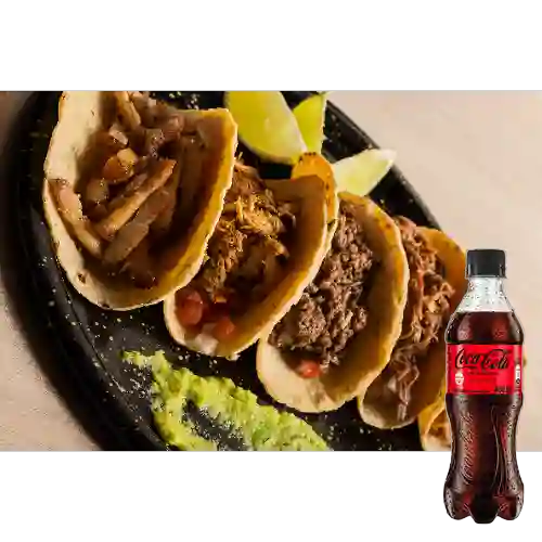 Combo Porción X 3 Taquitos +Cocacola S/az 400ml