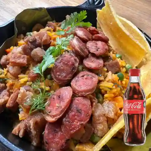 Combo Arroz Atollado de Carnes +cocacola Orig