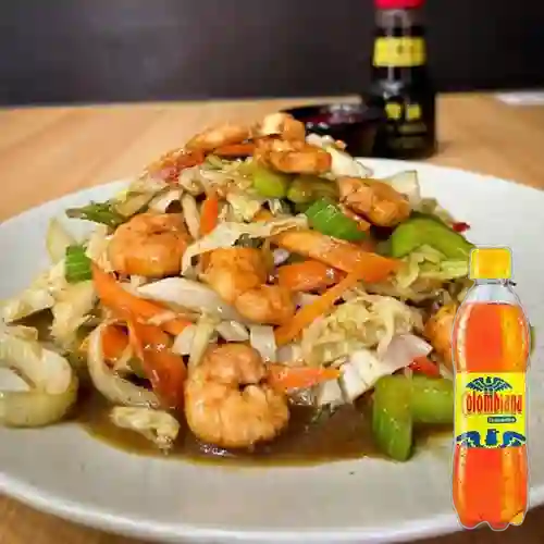 Chop Suey Mixto de Pollo&Camarón +Colombiana 250ml