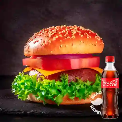 Combo Hamburguesa Cheese Bacon + Coca Cola Original 400 ml