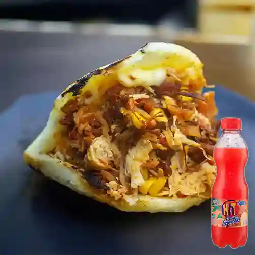 Combo Arepa Mixta + Hit Tropical 500 ml