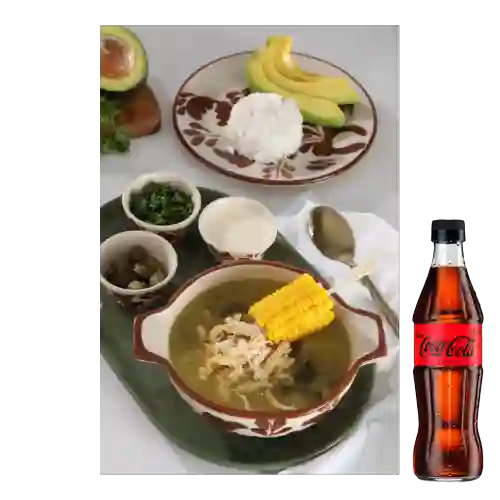Combo Cazuela de Ajiaco + Coca-Cola Zero 300 ml