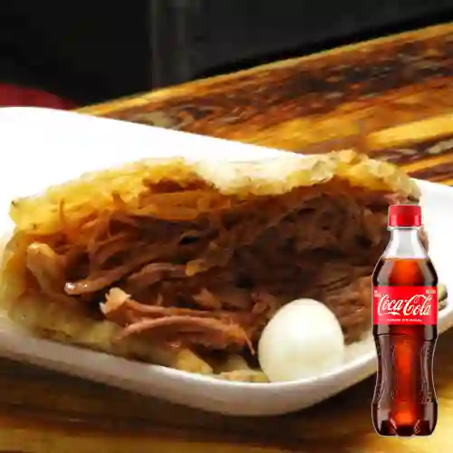 Combo Arepa Mixta + Coca Cola Original 400 ml