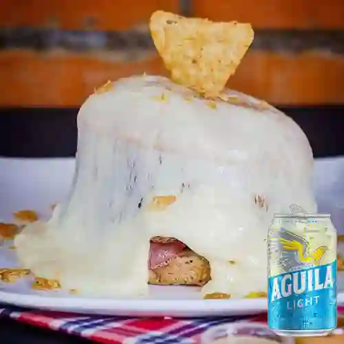 Combo Cheeseburger Wolverine + Aguila Light Lta 330ml