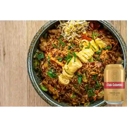 Combo Sr Choo Arroz Frito Estilo Imperial + Club Col. Dorada 330ml