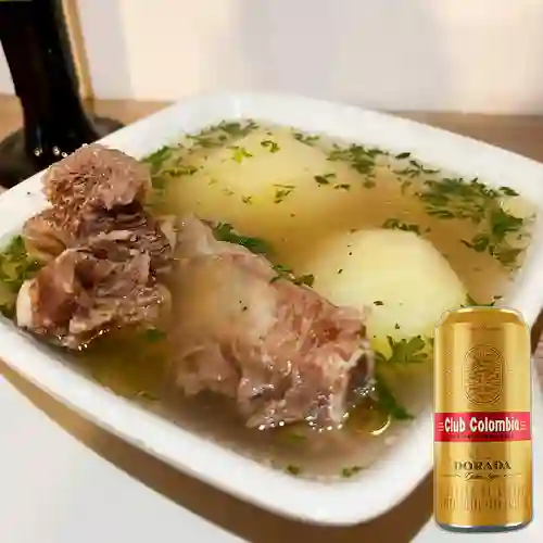 Combo Caldo de Costilla + Club col. Dorada Lta 269ml