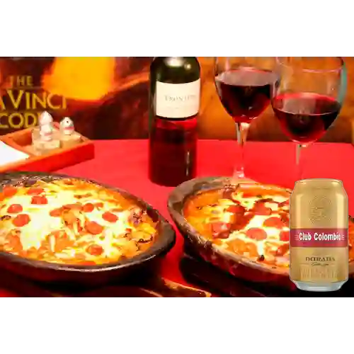 Combo Lasagna Mixta + Club col. Dorada Lta 330ml