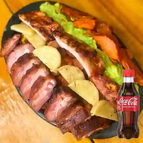 Combo Salchicostilla + Coca Cola 250Ml