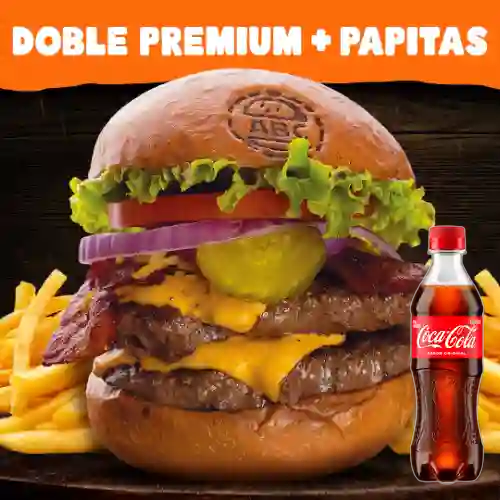 Cmb hamburgus dbl prm+cocacola orig400ml