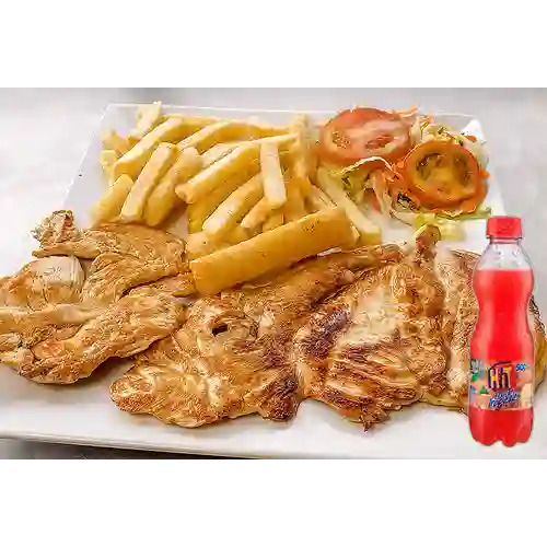 Combo Pechuga Gratinada + Hit Tropical 500 ml